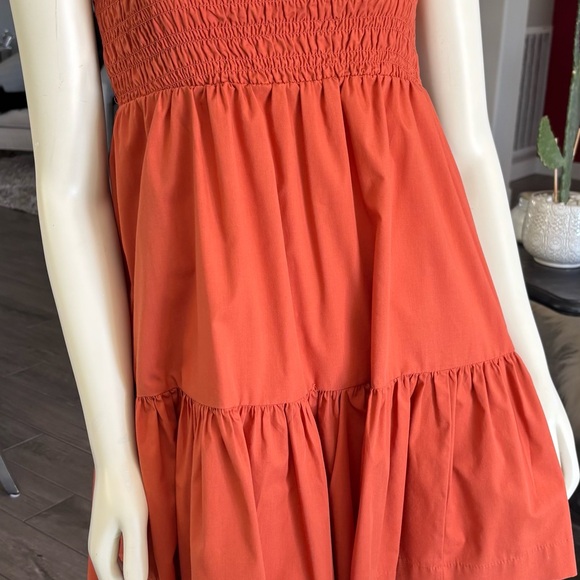 Abercrombie & Fitch Terracotta Smocked Dress - Picture 3 of 13